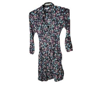Nanette Lepore NWT Women's Black Moody Treasures Floral Dress Size 2 NEW t22